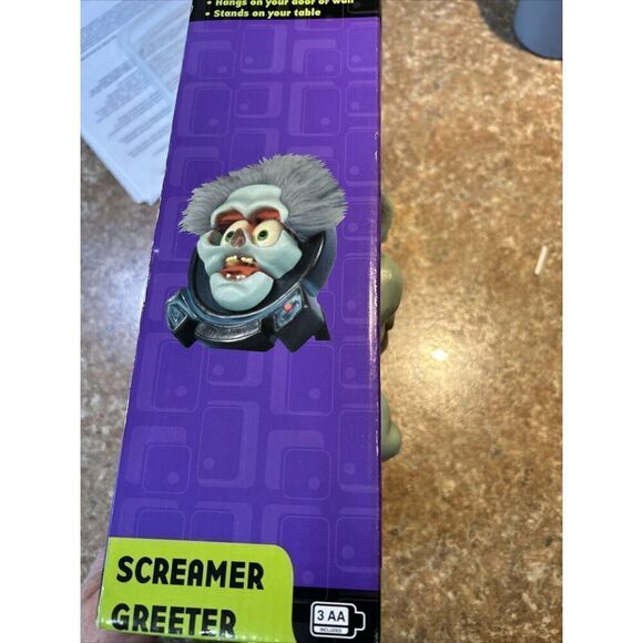 Screamer Greeter By Gemmy  Halloween. Screams, Talks, Lights Up And Drops Jaw - Picture 4 of 4
